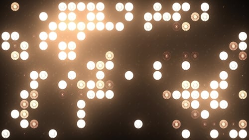 Goldene LED-Strahler VJ Hintergrund