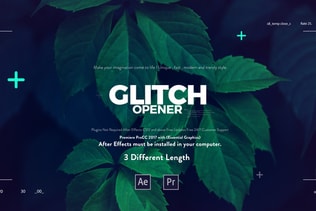 Glitch Media Opener I Premiere Pro