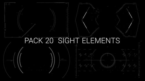 Pack 20 Looped Hi-Tech Sight Elements HD