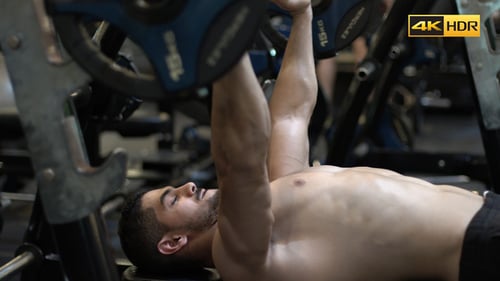 Chest Workout At The Gym