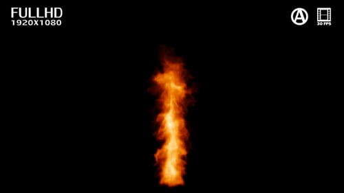 Realistic Vertical Fire Element Animation
