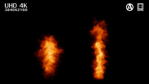 Fluid Fire Smoke Reveal for Logo or Text