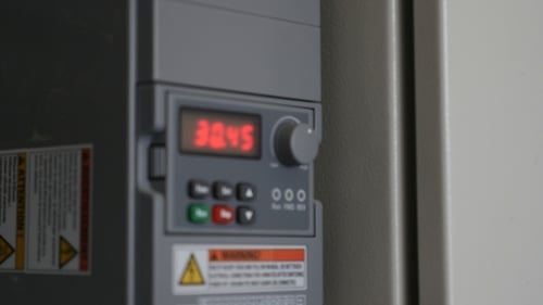 Measuring Equipment with Readings, Buttons and Signs