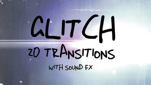 Dynamic Glitch Video Transitions with Sound Effects