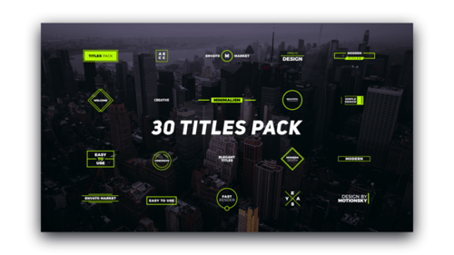 Modern Animated Text Titles and Dynamic Lower Thirds