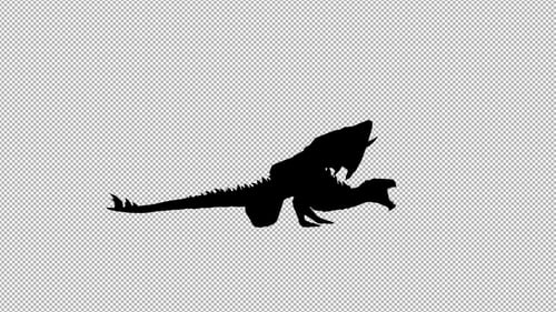 Dragon Roar Scream Silhouette
