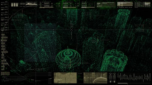 Affichage tête haute de l'interface utilisateur futuriste 10