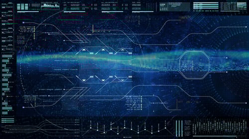 Pantalla frontal de interfaz de usuario futurista 12