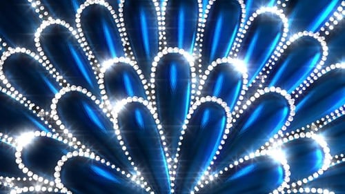 Blue Flower With Diamonds