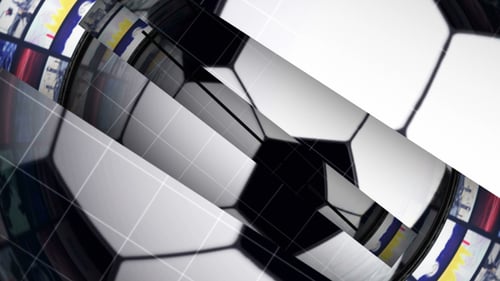 Dynamic Spinning Sports Ball Tunnel Logo Reveal