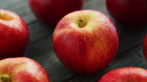 Ripe Apples on Table