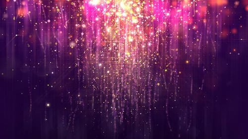 Abstract Glittering Particle Light Trails Background