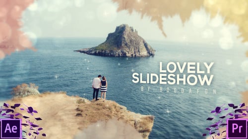 Romantic Parallax Slideshow with Dreamy Ink Transitions