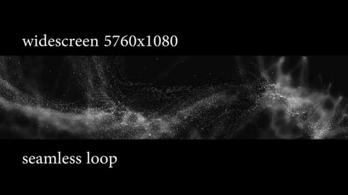 Abstract Flowing Particle Nebula Widescreen Background Loop