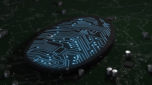 Electronic Circuit Board With Artificial Intelligence & Digital Fingerprint in Printed Circuit Board