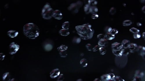 Water Droplets Floating in the Air