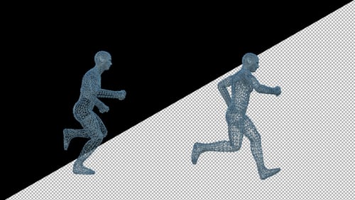 Kabelgebundene Man Run Animation