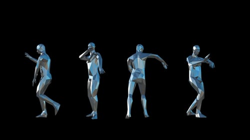 3D Low Poly Party Dancer