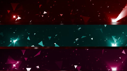 Dynamic Geometric Particles Logo Reveal with Light Flares