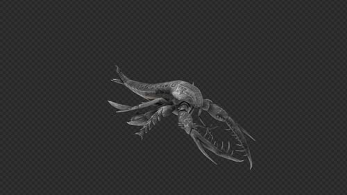 Rotating 3D Model of a Prehistoric Sea Scorpion
