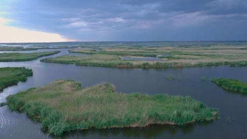 Aerial View of Lake