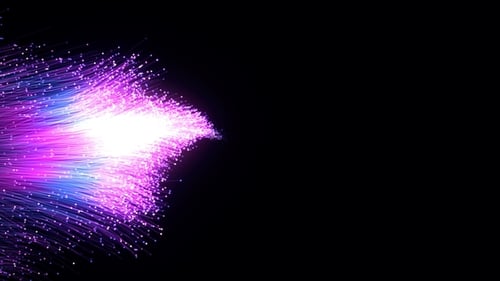 Abstract Flowing Energy Particle Lines Background