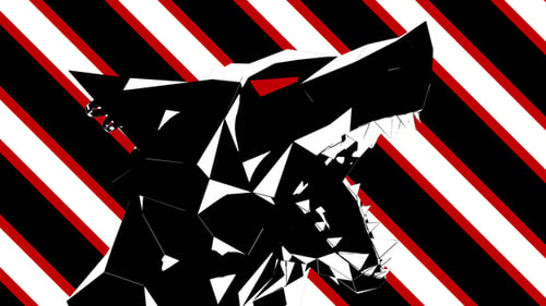 Low Poly Wolf Head VJ Loop