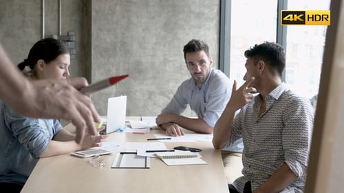 Reunião de pessoas de negócios