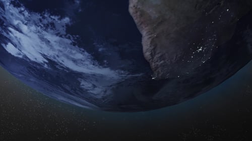 Realistic 3D Earth Rotation and Zoom In From Space