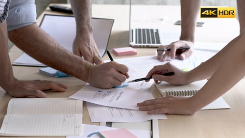 Team Working At Office