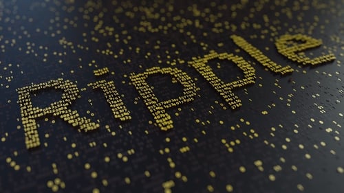 Ripple Word Made of Moving Golden Numbers