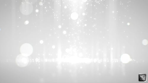 Elegant White Sparkling Particles Ambient Background