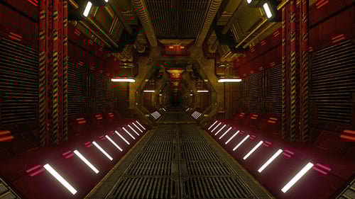 Tunnel In Spacecraft