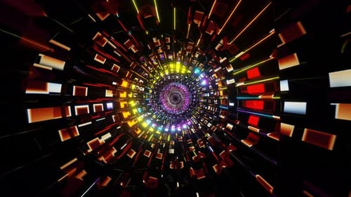 VJ Loop Animation Tunnel Mystic