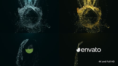 Dynamic Fluid Logo Reveal Intro