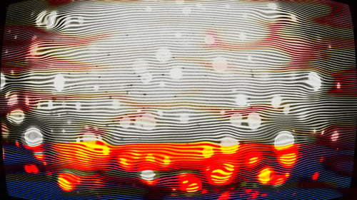 Retro Glitch TV Static and Lines Effect