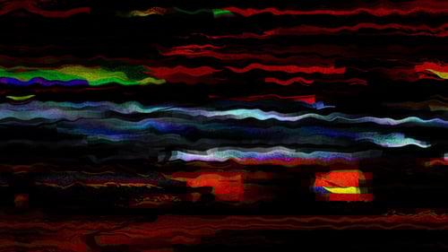 Dynamic Red Glitch Wavy Lines Abstract Digital Distortion