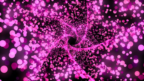 Purple Particles Background