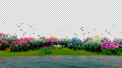 Blumenfeld-Hintergrund