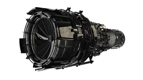 Turbine mit Strahltriebwerk