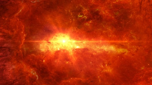 Dynamic Cosmic Stellar Nebula Light Ray Background Animation