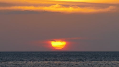 Beautiful Landscape with Sea Sunset,