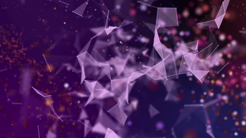 Abstract Purple Plexus Network Particle Loop Background