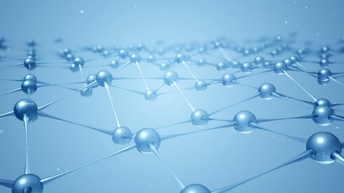 Abstract Futuristic Network Connections Animated Background