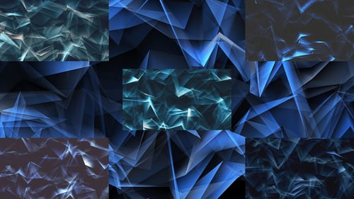 Abstrakte blau leuchtende Linien Geometrische Brechung