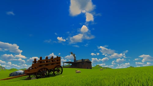 Old House In Field