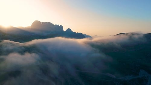 National Nature Park Tre Cime In the Dolomites Alps. Beautiful Nature of Italy.
