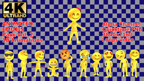 Animated 3D Emoji Characters Pack with Diverse Expressions