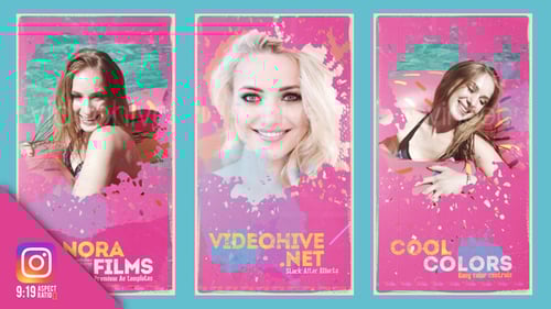 Artistic Splatter Grunge Social Media Opener