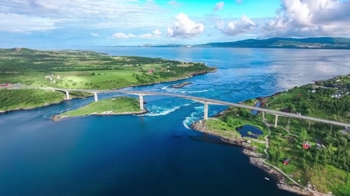 Whirlpools of the Maelstrom of Saltstraumen, Nordland, Norway